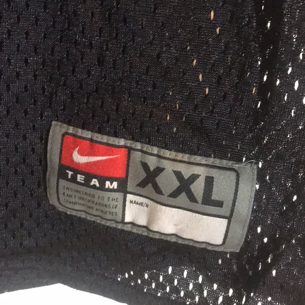Nike Team Mens XXL Black Mesh Football Practice Jersey V-Neck Short Sleeve - Picture 8 of 11
